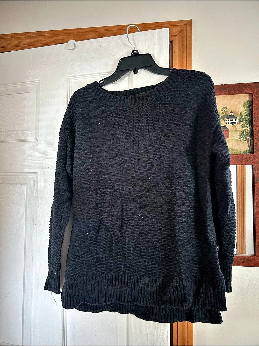 United By Blue Himley Waffle Sweater Black Small